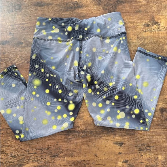 RBX Women's Leggings with Gray and Yellow Dots - Picture 6 of 6